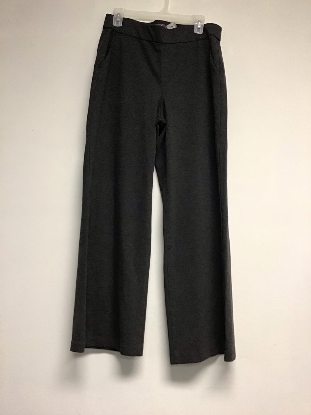 Gloria Vanderbilt Wide-Leg Knit Pants in Charcoal